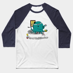 Multitasker Octopus Baseball T-Shirt